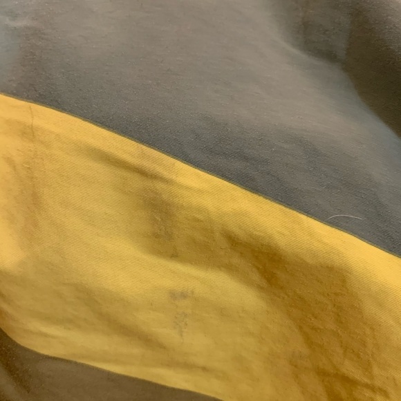 Patagonia Men's Wavefarer Broad Striped Swim Shorts - Green and Yellow - Picture 7 of 8